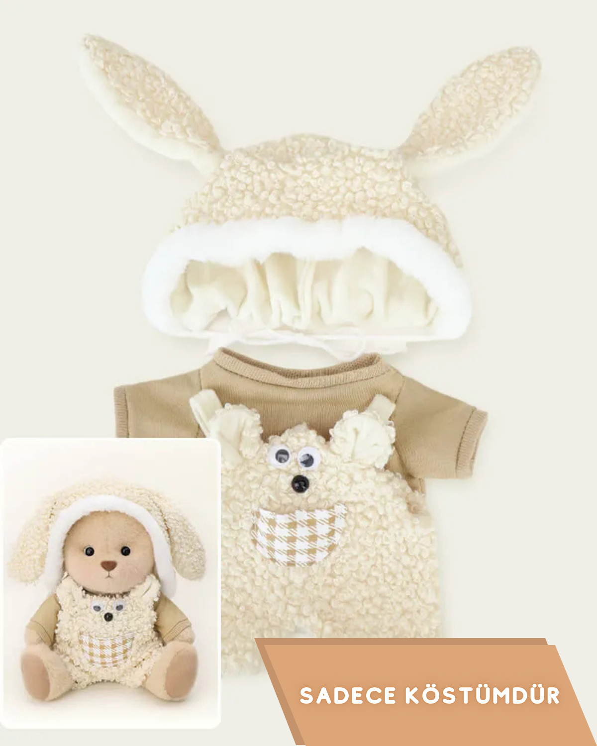 PuffyPuf™ Uzun Kulaklı Bunny Puffy Kostümü