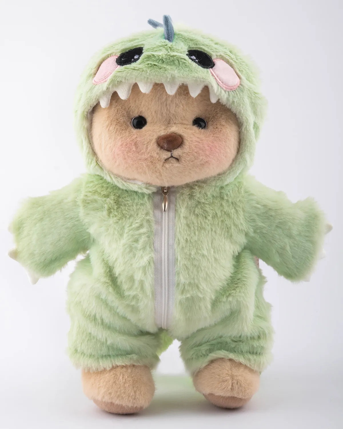 PuffyPuf™ Yeşil Tüylü Dino Puffy Kostümü