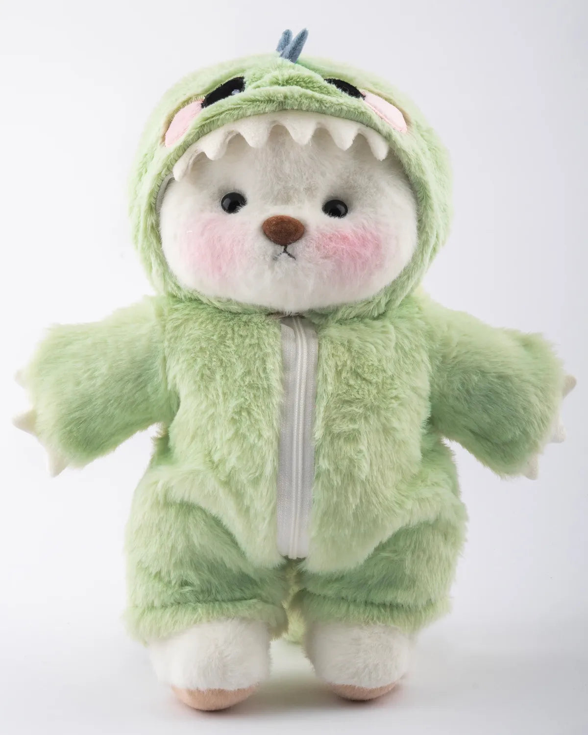 PuffyPuf™ Yeşil Tüylü Dino Puffy Kostümü