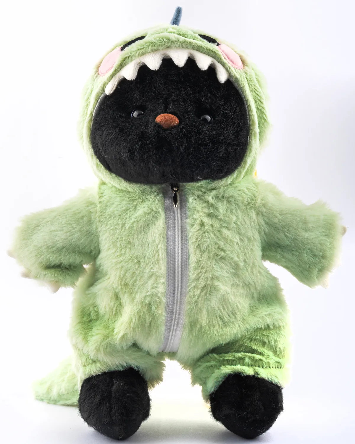 PuffyPuf™ Yeşil Tüylü Dino Puffy Kostümü