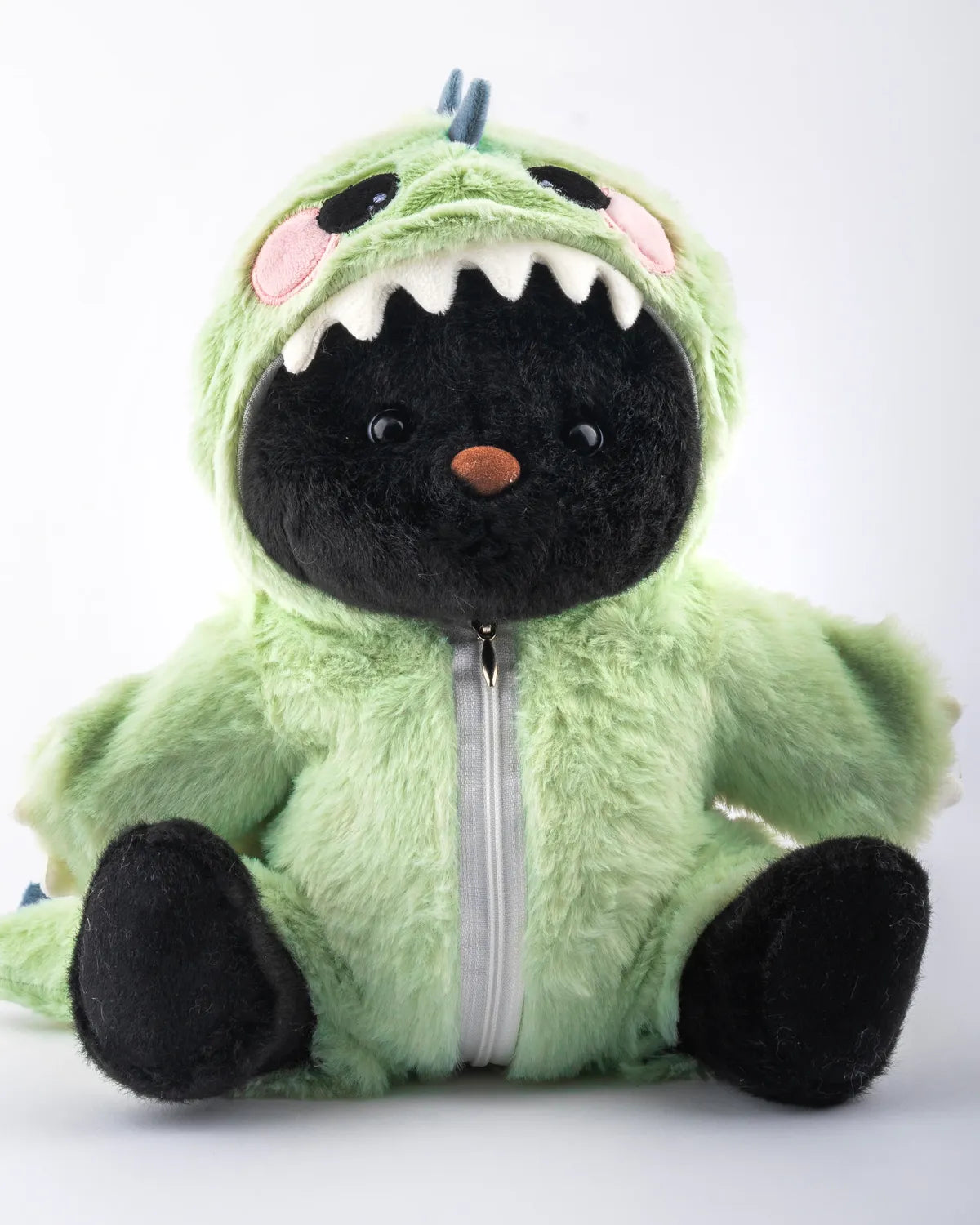 PuffyPuf™ Yeşil Tüylü Dino Puffy Kostümü