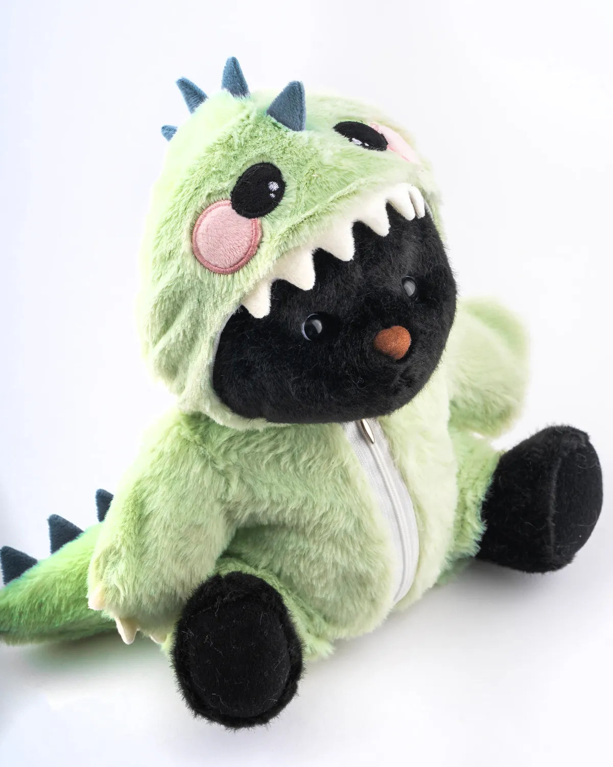 PuffyPuf™ Yeşil Tüylü Dino Puffy Kostümü
