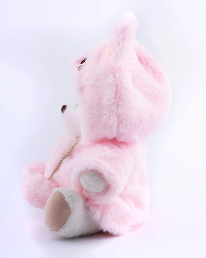 PuffyPuf™ Pembe Tavşan Kostümlü Puffy