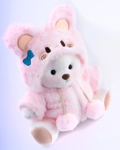 PuffyPuf™ Pembe Tavşan Kostümlü Puffy