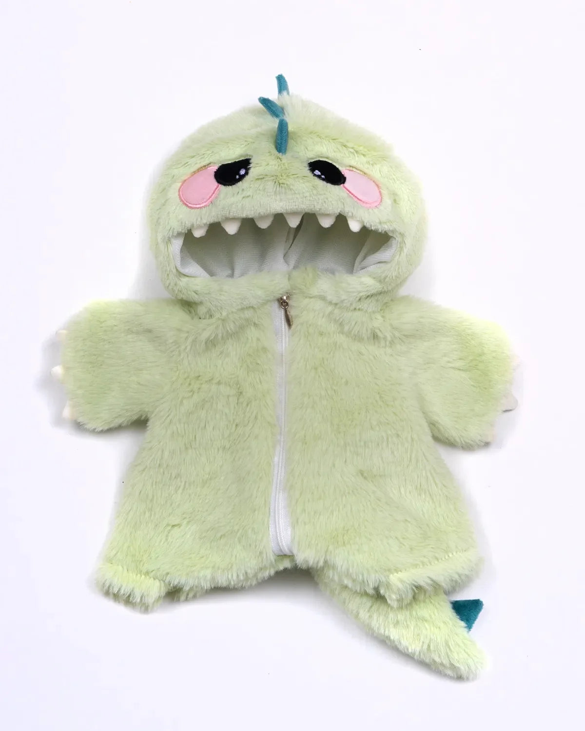 PuffyPuf™ Yeşil Tüylü Dino Puffy Kostümü